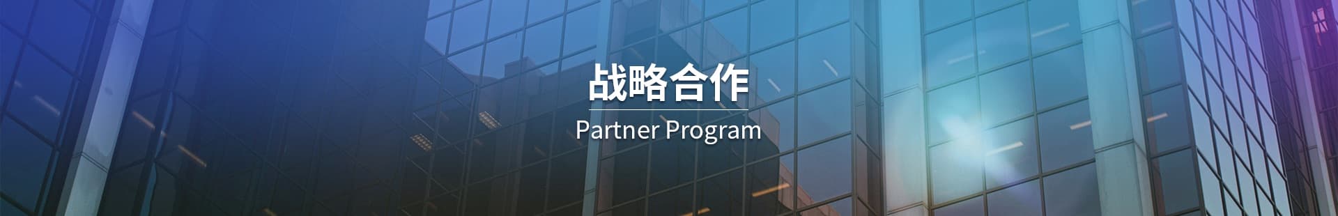 战略合作 Banner